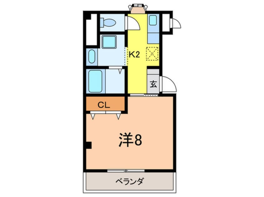 間取図 メルヴェイユ・ドミ－ル