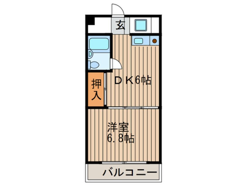 間取図 ラヴィ-ル千里山