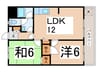 光洋マンション 2LDKの間取り