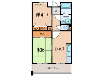 間取図 アルビス五月ヶ丘１２４号棟