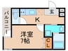 フジパレス西加賀屋サウス 1Kの間取り