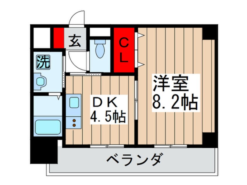 間取図 ア－バンステ－ジ安堂寺