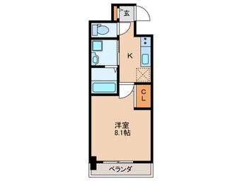 間取図 クレアグレイス新森古市