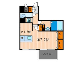 間取図 ﾌﾟﾚｻﾝｽ京都三条大橋東山苑(205)