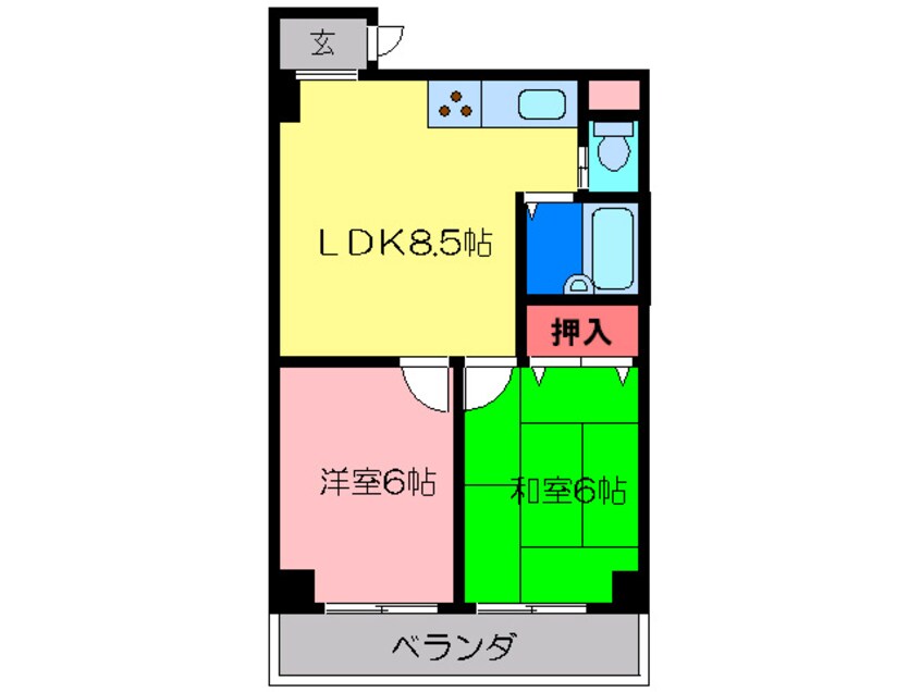 間取図 ネクスト高殿