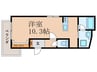 クラブレジデンス京都 1Rの間取り