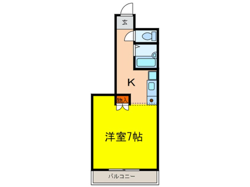 間取図 クラージュ高槻
