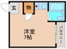 暁マンション 1Rの間取り