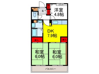 間取図 アルビス五月ヶ丘１２５号棟