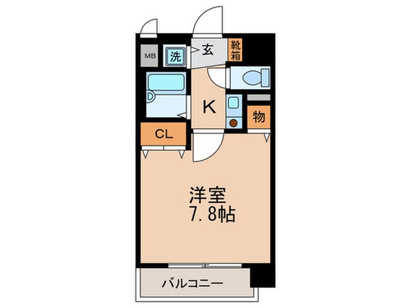 間取図 パラシオ塚本Ⅲ(604)