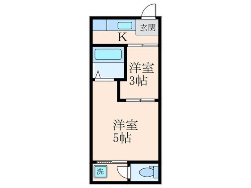 間取図 チョコブラウン