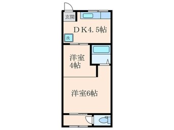 間取図 チョコブラウン