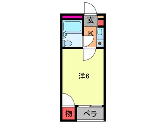 間取図 ハ－モニ－ハイツ花園東