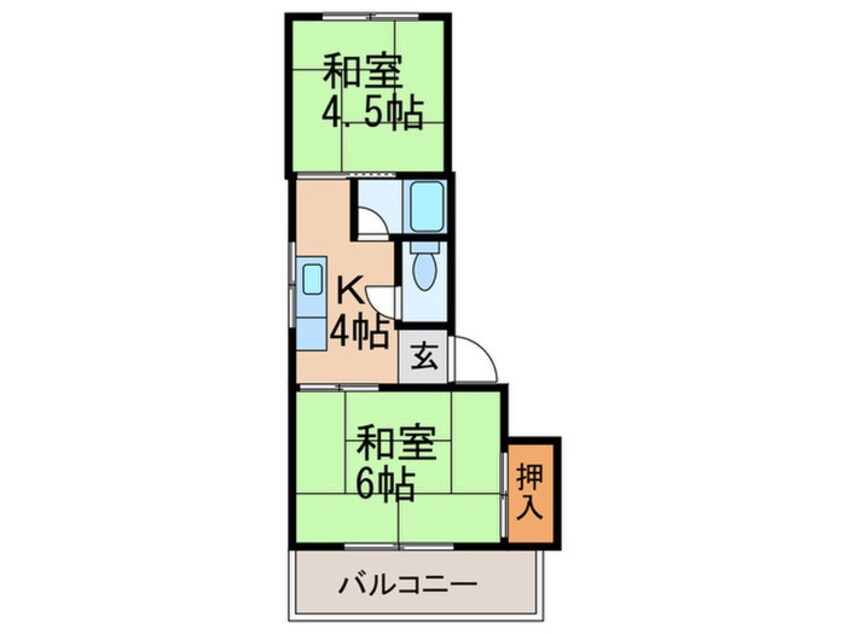 間取図 元山マンション