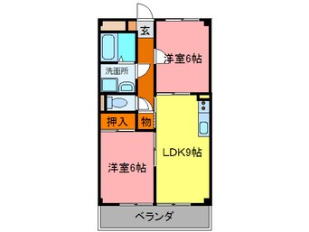 間取図 シャトレ－多田