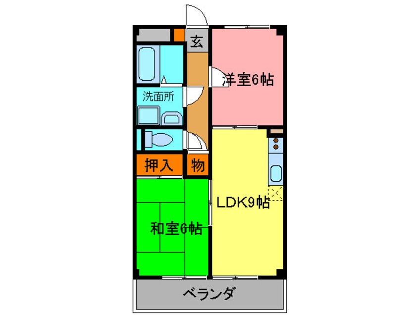 間取図 シャトレ－多田