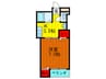 アウルズウッド大和田 1Kの間取り