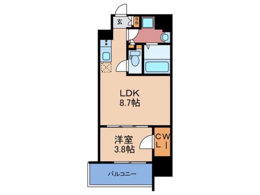 間取図 エル・セレーノ天満橋