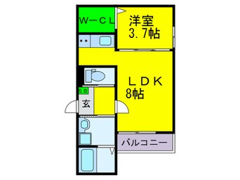 間取図 LIB鶴見橋NORTH