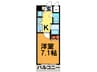 ﾌﾟﾚｻﾝｽ京都三条大橋東山苑(307) 1Kの間取り