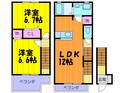 ソレア－ドパルケＢの間取図