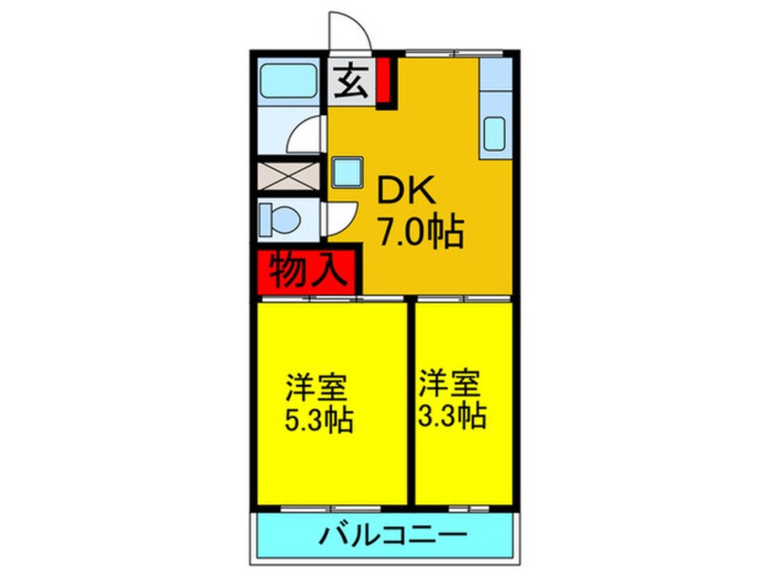 間取図 マンション香楽