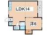 ラパンジール住吉大社 1LDKの間取り