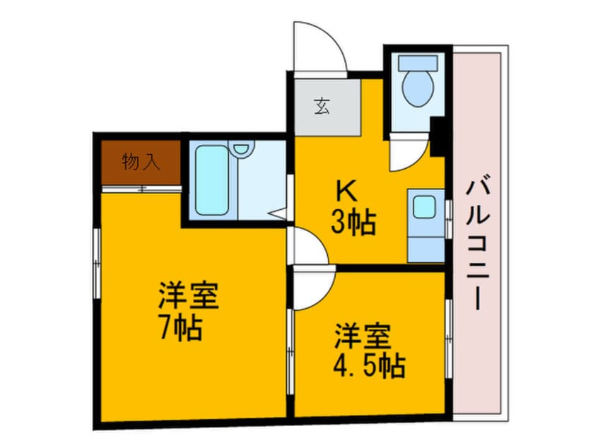 間取図 丸善シティハイツ上六