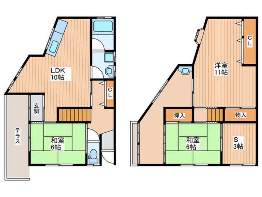 間取図 葛原新町戸建