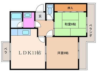 間取図 ファ－ムハイツ高畑