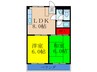 メゾンササキⅡ 2LDKの間取り
