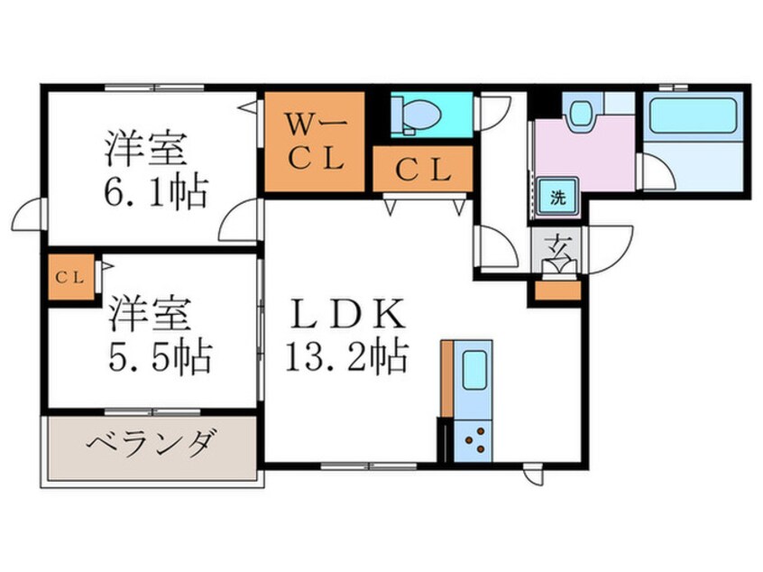 間取図 ジェミニ長岡京