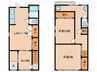 長楽町4丁目貸家 2LDK+Sの間取り