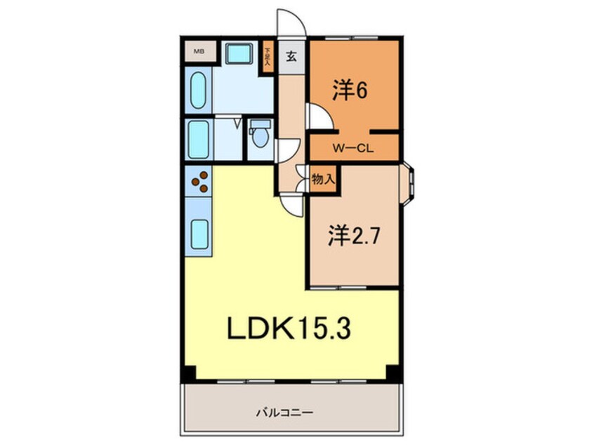 間取図 ア－デンハウス菊谷