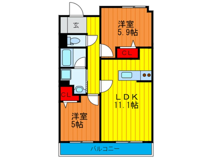 間取図 ラグ－ザ氏本