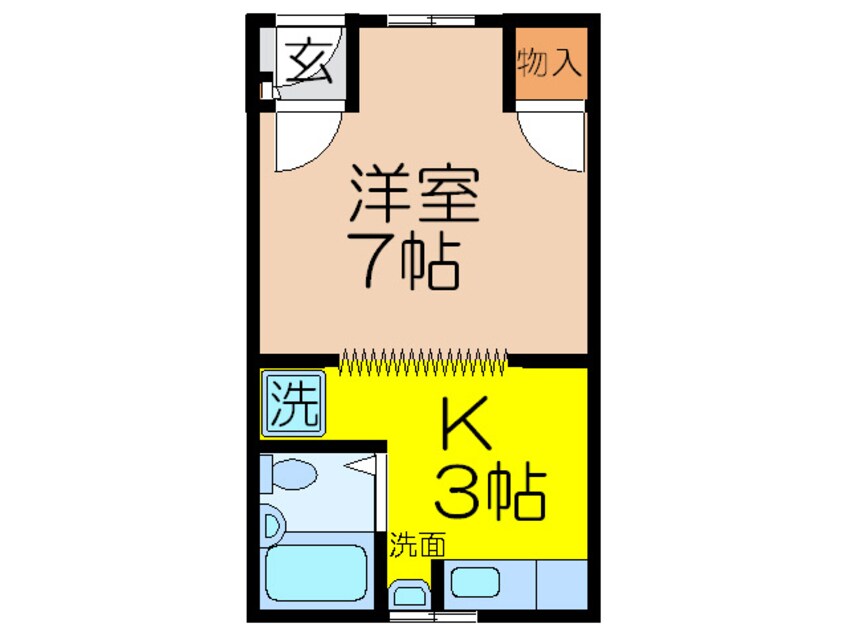 間取図 （竹橋）川上ハイツ