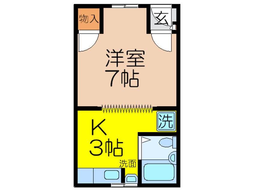 間取図 （竹橋）川上ハイツ