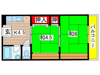 間取図 橋本アパ－トメント