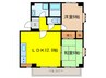 ラピーヌⅡ 2LDKの間取り