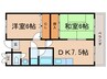 フロ－リ－ハイツ 2DKの間取り