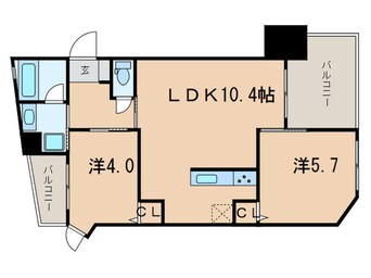 間取図 ﾌﾟﾘｵｰﾚ神戸大開通(708)