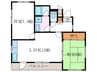 リブコ－ト嵐山 2LDKの間取り