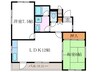 リブコ－ト嵐山 2LDKの間取り
