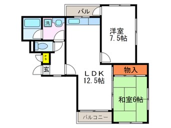 間取図 リブコ－ト嵐山