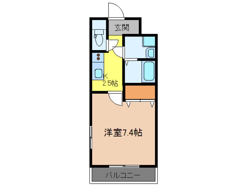 間取図 エスポワ－ル轟Ⅱ