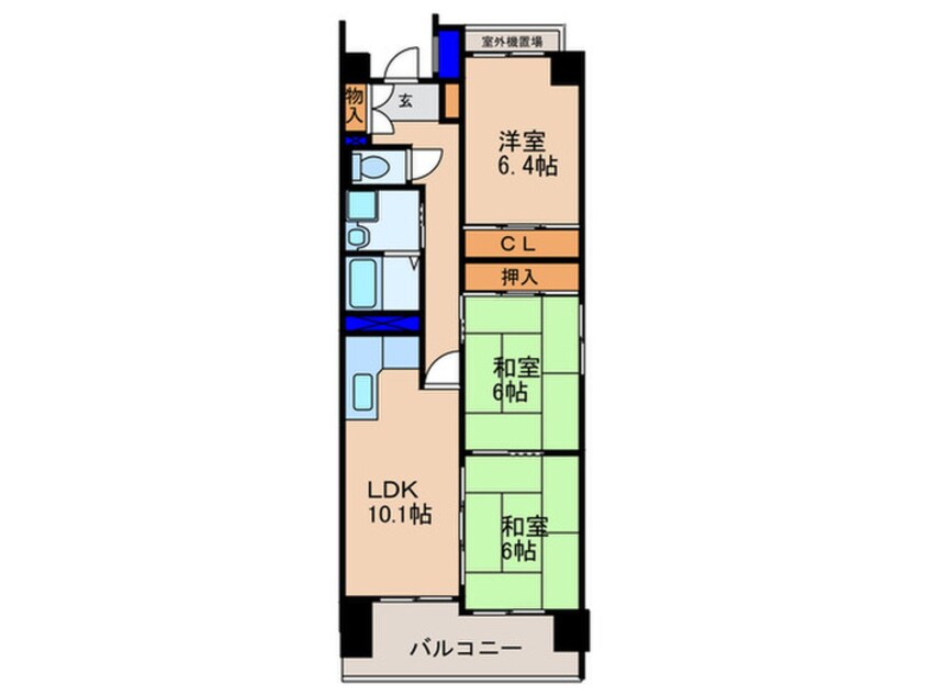 間取図 Kisグローブ竹