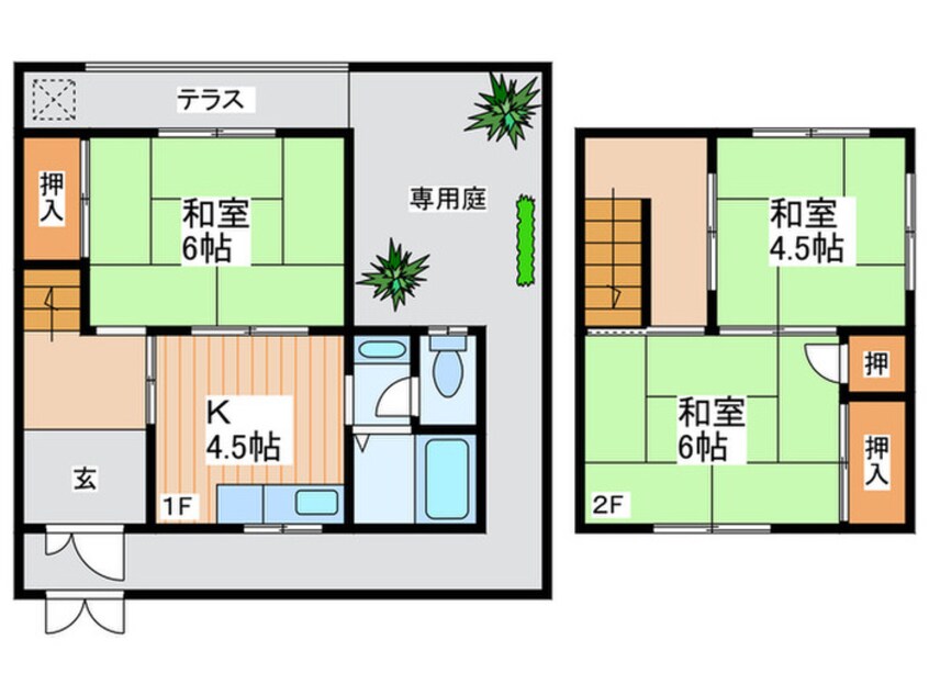 間取図 西川貸家