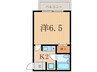 エイム二番町 1Kの間取り