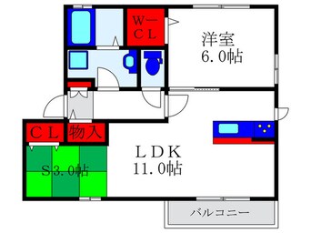 間取図 Ｒｉｖｅｎｄｅｌｌ　A棟