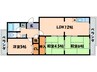 セレッソ甲西Ｃ号館 3LDKの間取り